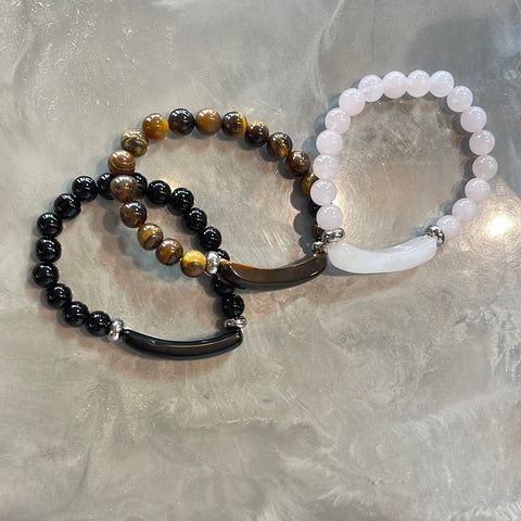 Featured Stone 8mm Bead Bracelet