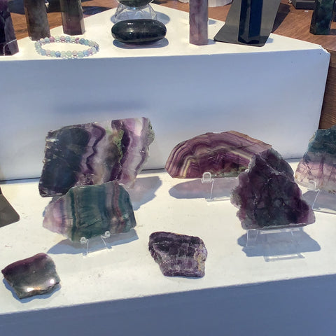 Rainbow Fluorite Slab